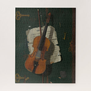 De oude Violin Harnett Fine Art Legpuzzel