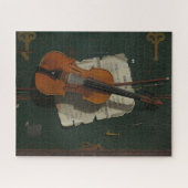 De oude Violin Harnett Fine Art Legpuzzel (Horizontaal)