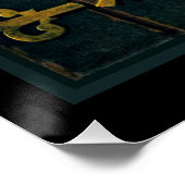 De oude viool, kunstschilderij perfect poster (Hoek)