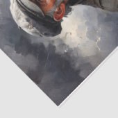 De oude visser en het Zee - Tissuepapier (Detail)