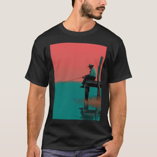 De oude visser t-shirt (Voorkant)
