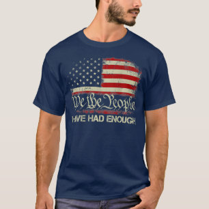 De oude vlag die wij, de mensen, hebben genoeg ge t-shirt