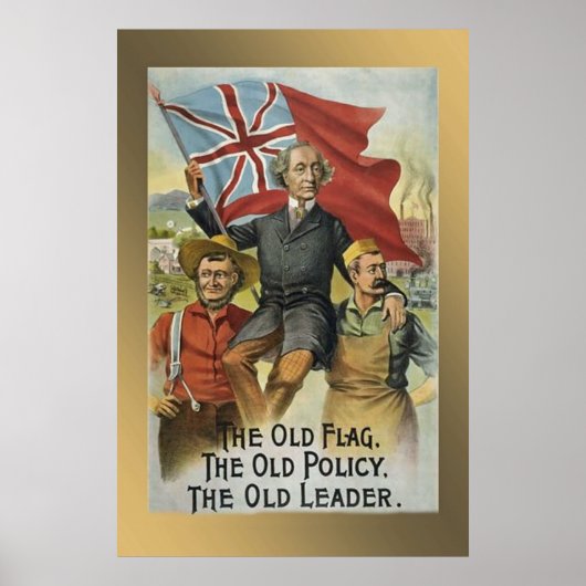 " de oude vlag - het oude beleid - de oude leider  poster (Voorkant)