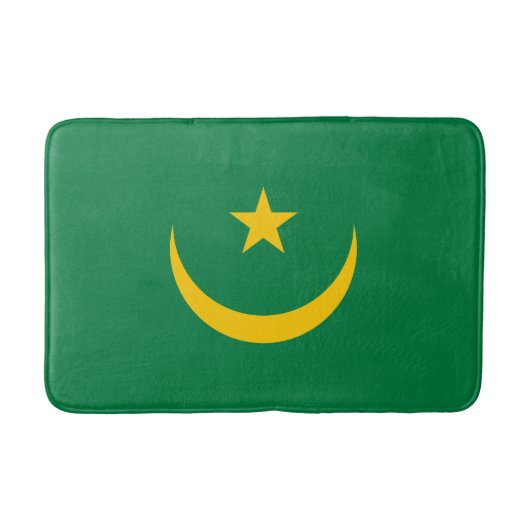 De oude vlag van Mauritanië Badmat (Voorkant)
