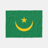 De oude vlag van Mauritanië Fleece Deken (Voorkant (Horizontaal))