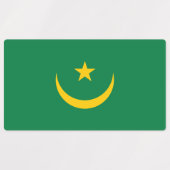 De oude vlag van Mauritanië Labels (Design 1)