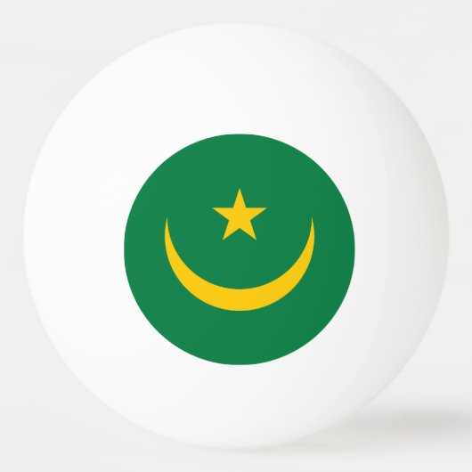 De oude vlag van Mauritanië Pingpongballen (Voorkant)
