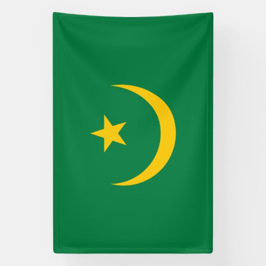 De oude vlag van Mauritanië Spandoek (Verticaal)