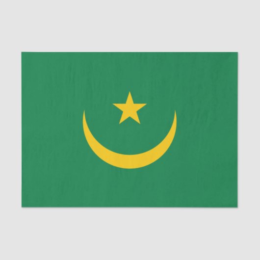 De oude vlag van Mauritanië Tissuepapier (Voorkant)