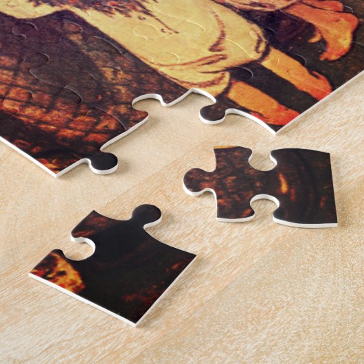 "De oude vrouw die in een hoefijzer woonde" Jigzaa Legpuzzel (Zijkant)