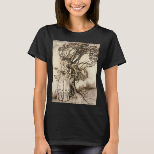 De oude vrouw in het bos door Arthur Rackham T-shirt