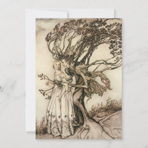 De Oude Vrouw in het Hout door Arthur Rackham Kaart