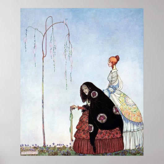 De oude vrouw van Kay Nielsen Poster (Voorkant)