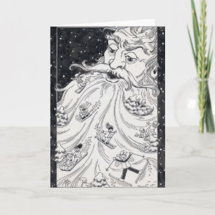 De oude Winter van het Man Feestdagen Kaart