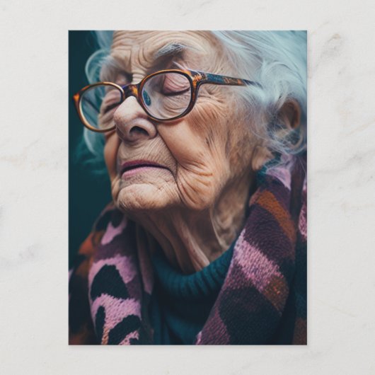 De oudere  briefkaart (Voorkant)