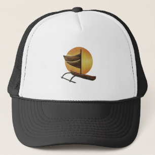 De oudere outrigger trucker pet