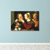 De oudere wordt, de mager wordt canvas afdruk (Insitu (Houten vloer))