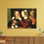 De oudere wordt, de mager wordt canvas afdruk (Insitu (Woonkamer))