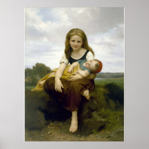 De oudere zuster van Bouguereau Poster