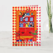 De ouderwetse Kast van de Keuken met de Kaart van (Voorkant)