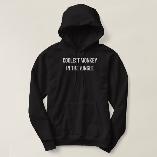De oudste aap in het Oerwoud Funny Meme Hoodeds Hoodie (Design voorkant)