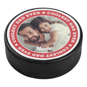 De oudste pap ooit aangepaste foto hockey puck
