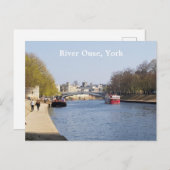 De Ouse, York Briefkaart (Voorkant / Achterkant)