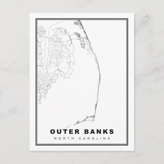 De Outer Banks Kaart (Voorkant)