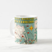 De Outer Banks Kaart Mok (Voorkant links)
