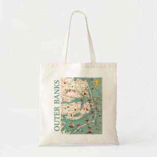 De Outer Banks Kaart Tote Bag