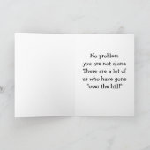 DE OVER DE HILL DIE "HERINNERT WANNEER"VRAAGT KAART (Binnen)