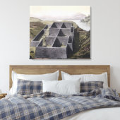 De overblijfselen van een Inca-paleis in Callo, Pe Canvas Afdruk (Insitu (Slaapkamer))