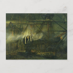De overbrenging van de Ashes-boot van Napoleon Briefkaart