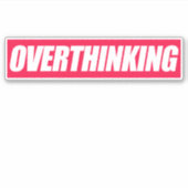 De overdenkende Sticker van het Citaat (Voorkant)