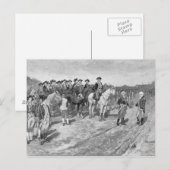 De overgave van Cornwallis in Yorktown Briefkaart (Voorkant / Achterkant)