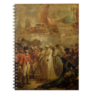 De overgave van de twee Sons van Tipu Sahib (1749- Notitieboek