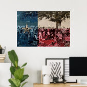 De overgave van het poster Santa Anna 24 x 36 (Thuiskantoor)