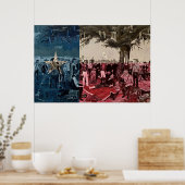 De overgave van het poster Santa Anna 24 x 36 (Keuken)