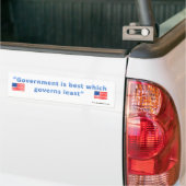De overheid is het beste wat het minst bestuurt bumpersticker (Op Truck)