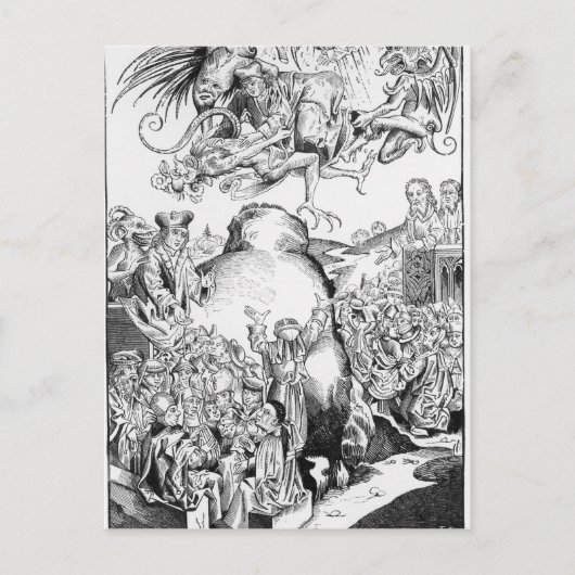 De overheid van Antichrist Briefkaart (Voorkant)