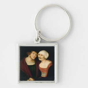 De overleden oude vrouw sleutelhanger