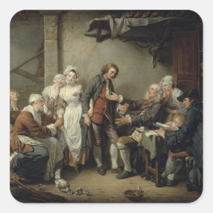 De overlijdensovereenkomst, 1761 vierkante sticker