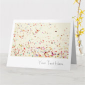 De overmaatse Spatie van de Kunst van Confettien Kaart (Gele Bloem)