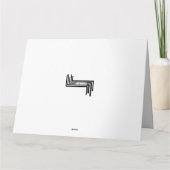 De overmaatse Spatie van de Kunst van Confettien Kaart (Achterkant)