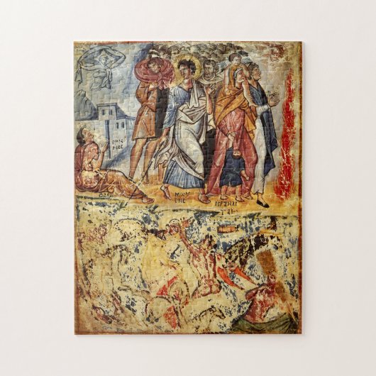 De oversteek van het Rode Zee Byzantijnse Icoon Legpuzzel (Verticaal)