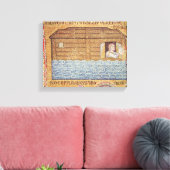 De overstroming, van het Atrium, detail van Noah Canvas Afdruk (Insitu (Woonkamer))