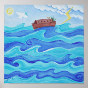 De overstromingsdruk poster