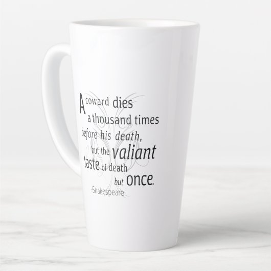 De overvaller sterft maar eens Shakespeare Latte Mok (Linkerhoek)
