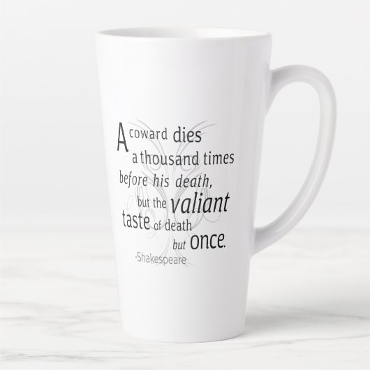 De overvaller sterft maar eens Shakespeare Latte Mok (Rechts)