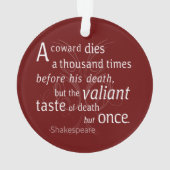 De overvaller sterft maar eens Shakespeare Ornament (achterkant)